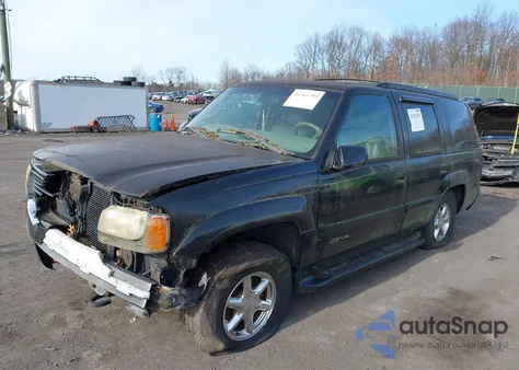 2000 GMC Yukon Denali из США, поврежденный, VIN 1GKEK63R8YR229812